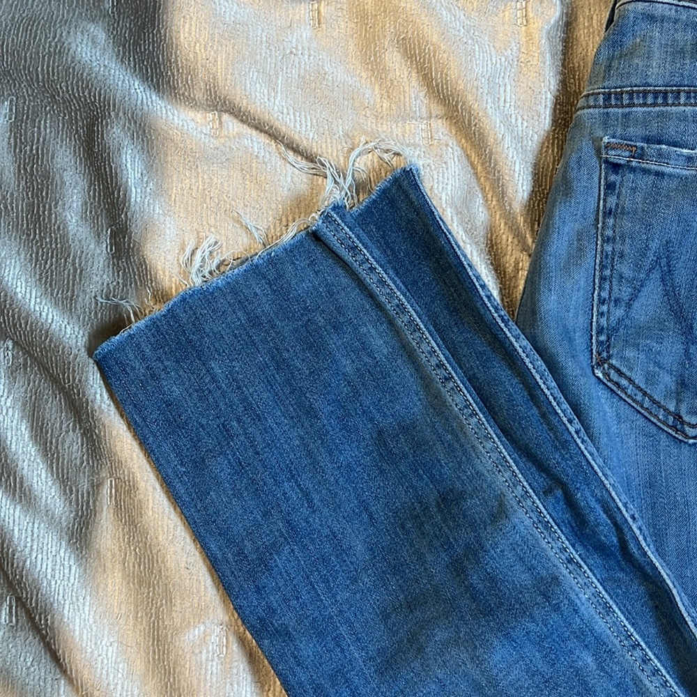 Mother denim -high waisted rascal ankle fray - Picture 5 of 12